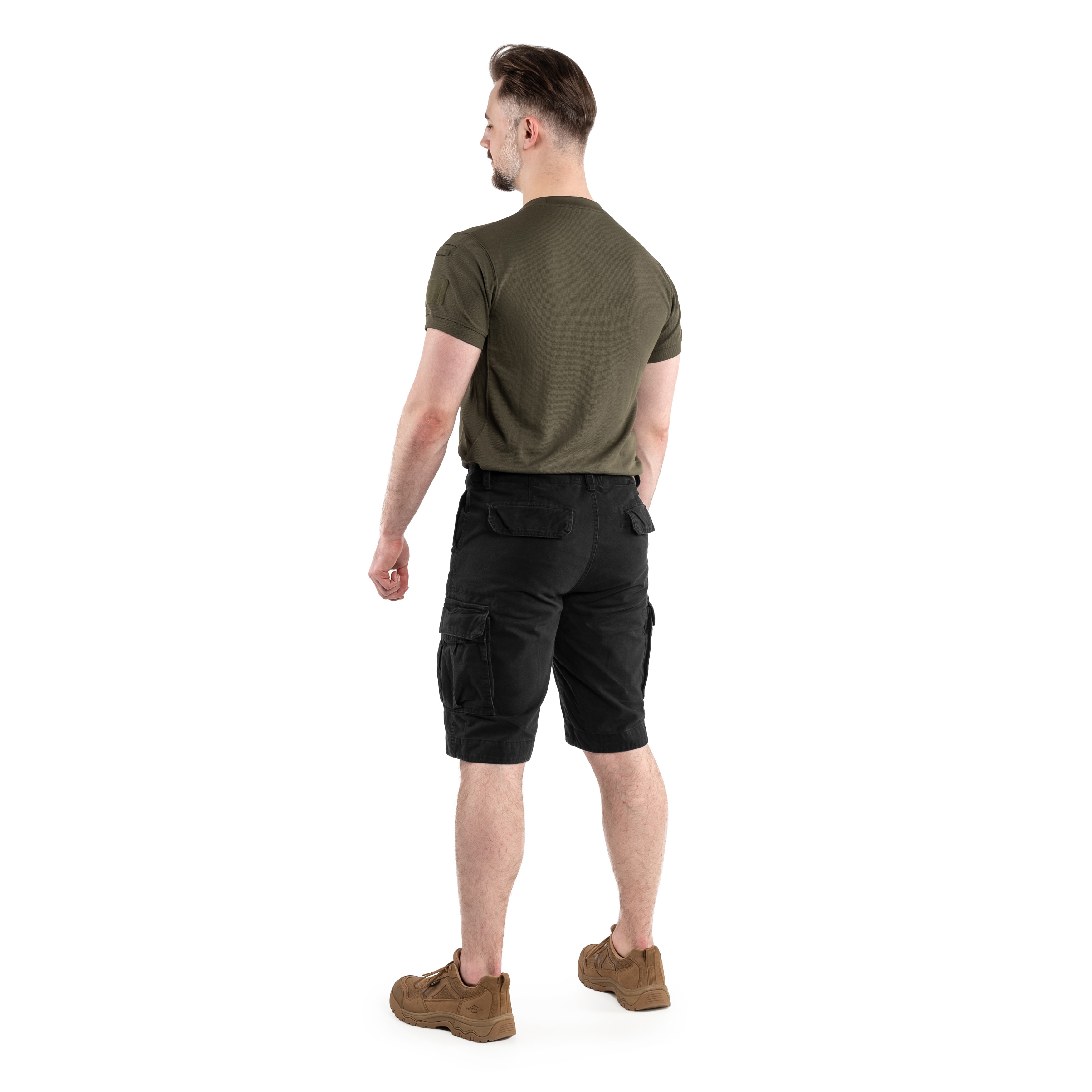 Mil-Tec Vintage Prewash Shorts - Black