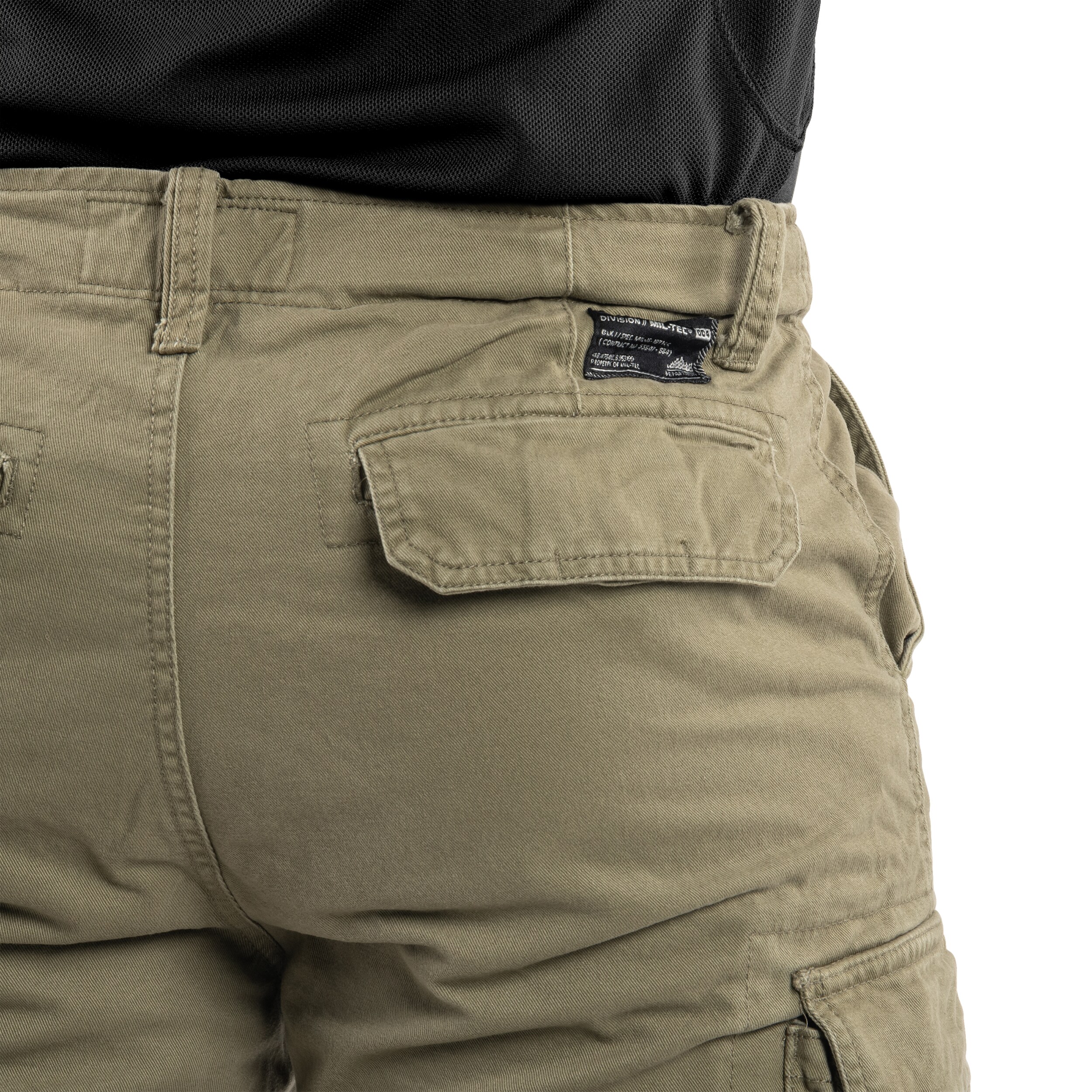 Mil-Tec Vintage Prewash Shorts - OD Green
