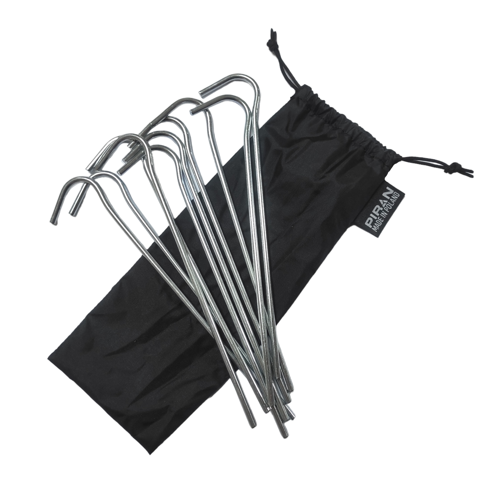 Piran 19 cm tent pins with bag - 10 pieces