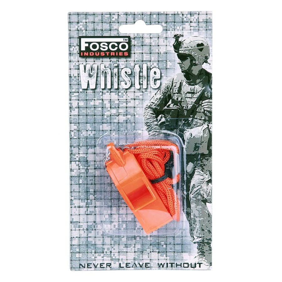 Fosco signal whistle - orange