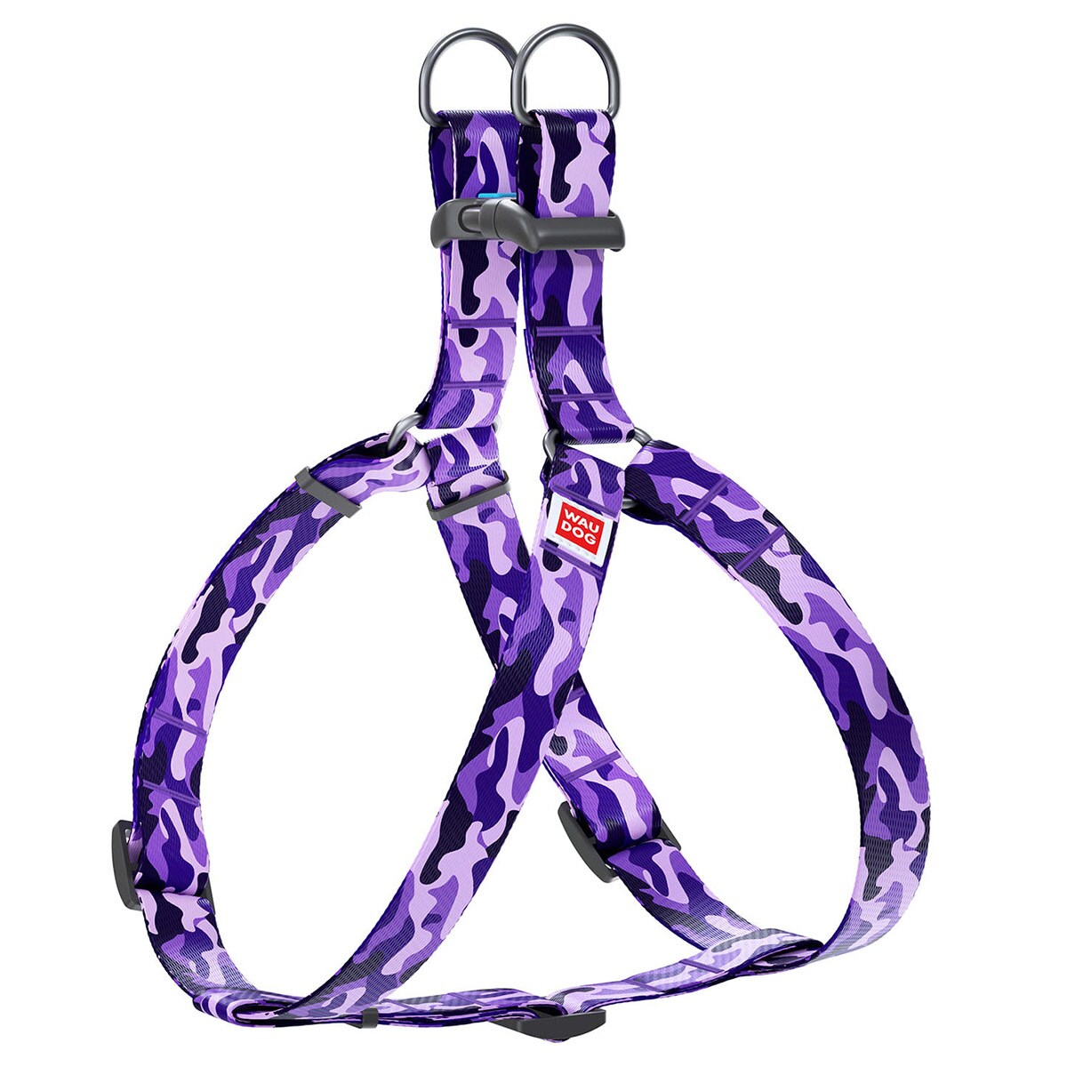 WauDog 15 mm dog harness - purple camo