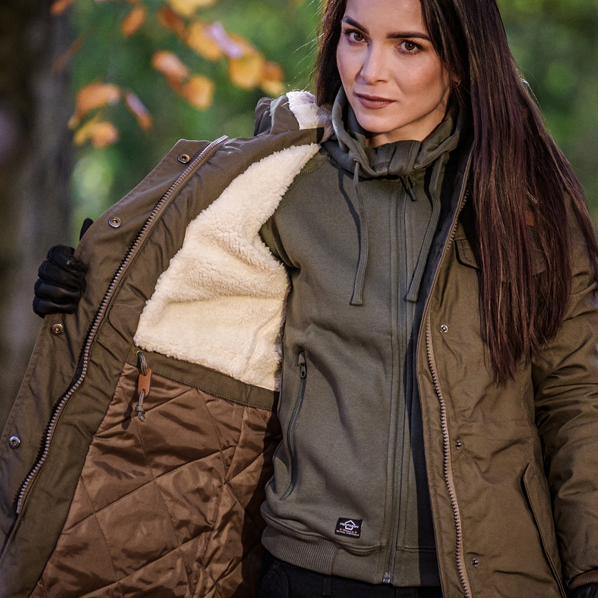 Brandit Women's Marsh Lake Parka Jacket - Olive