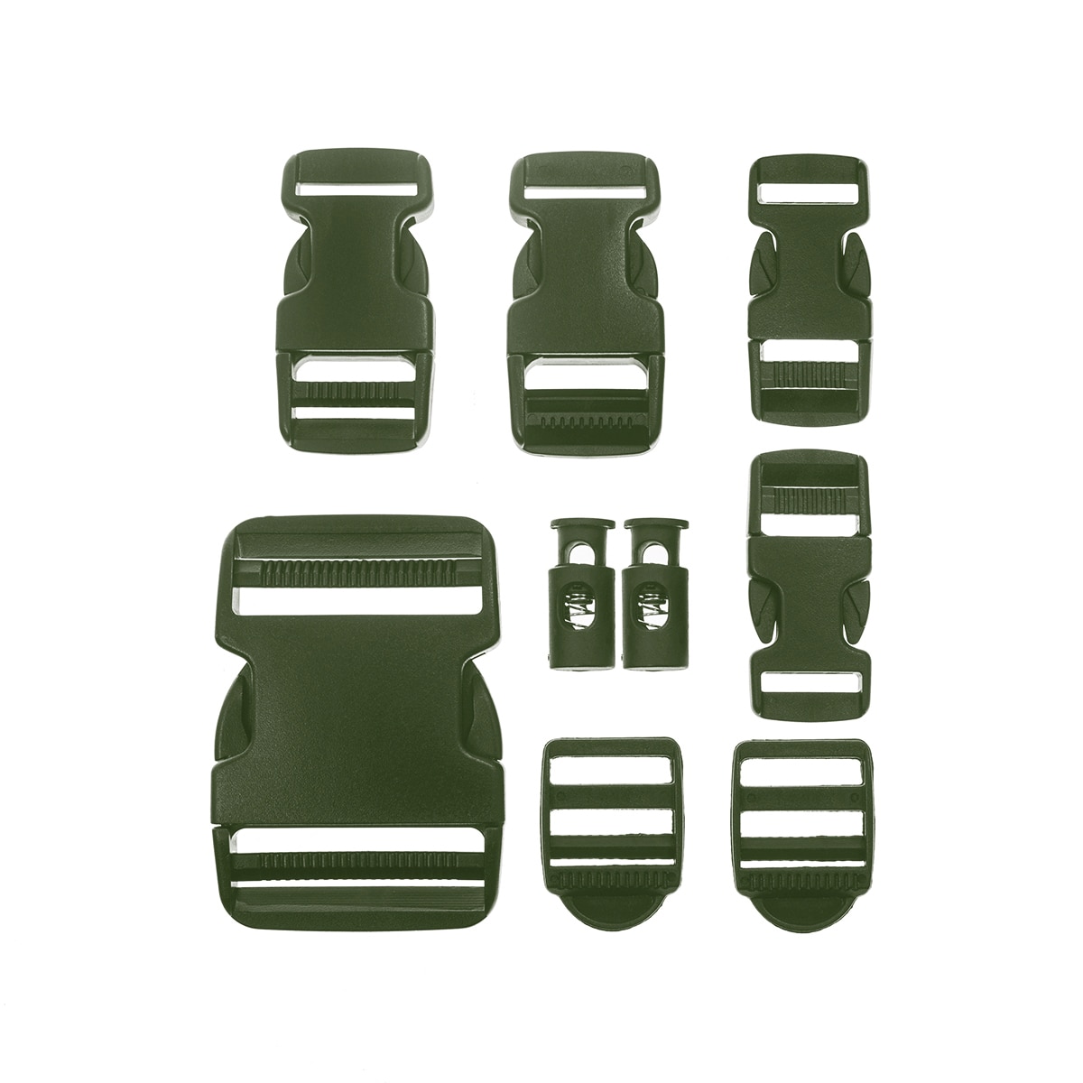 Mil-Tec Buckle Set 9 pcs. - OD