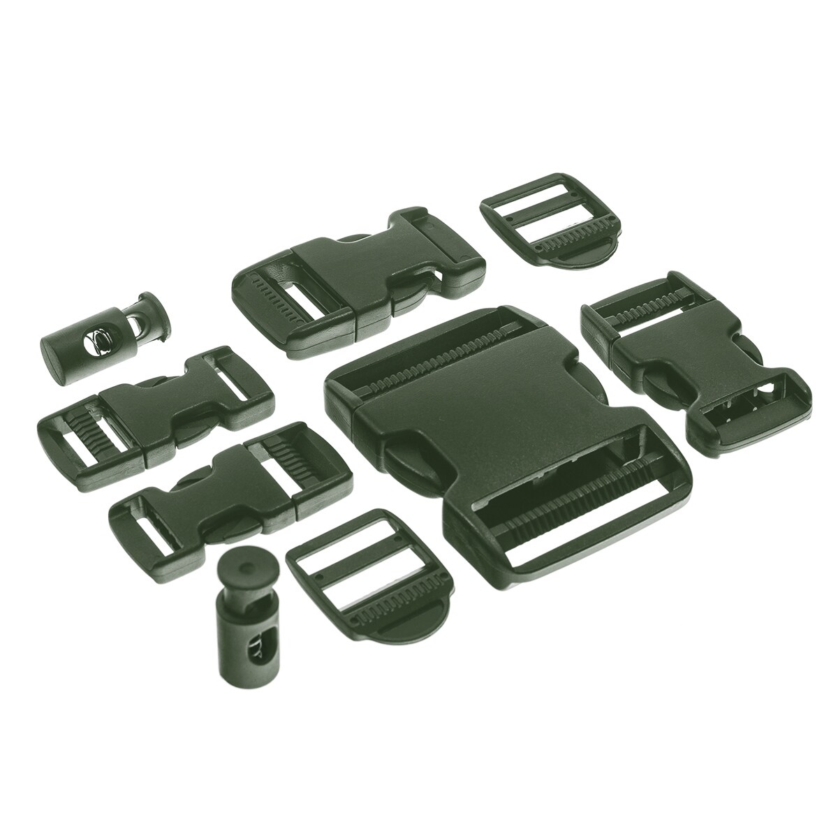 Mil-Tec Buckle Set 9 pcs. - OD