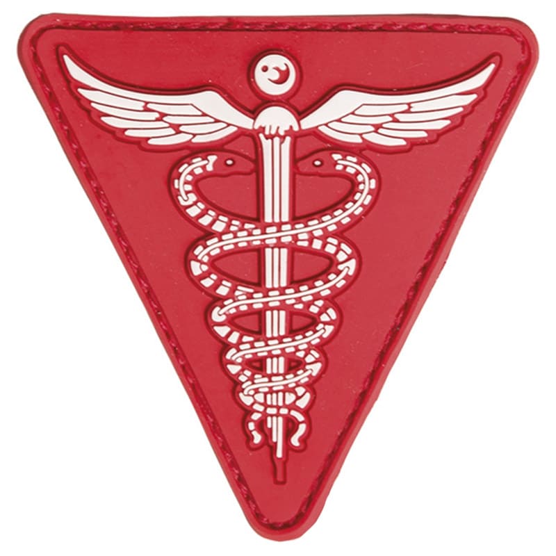 Mil-Tec PVC Medical 3D Patch - Red