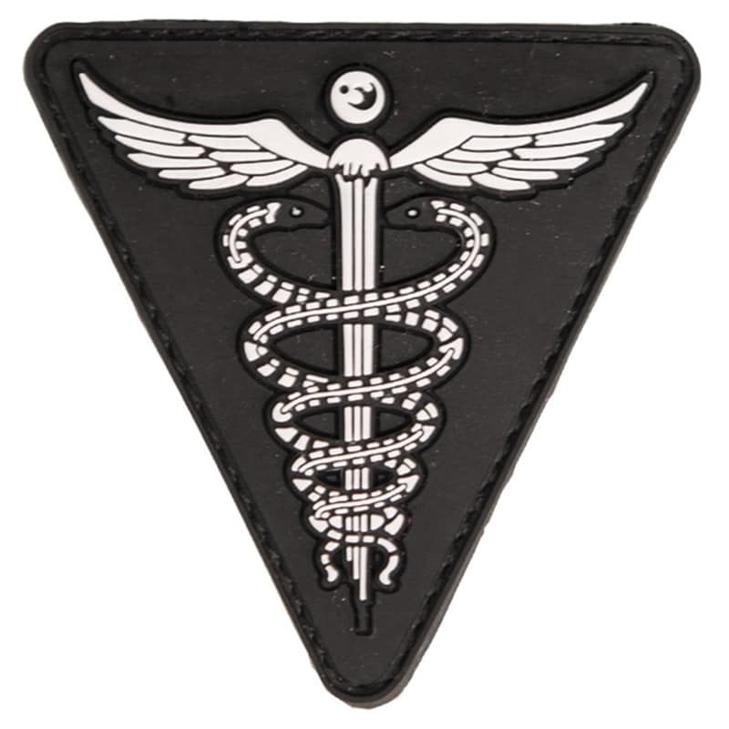 Mil-Tec PVC Medical 3D Patch - Black