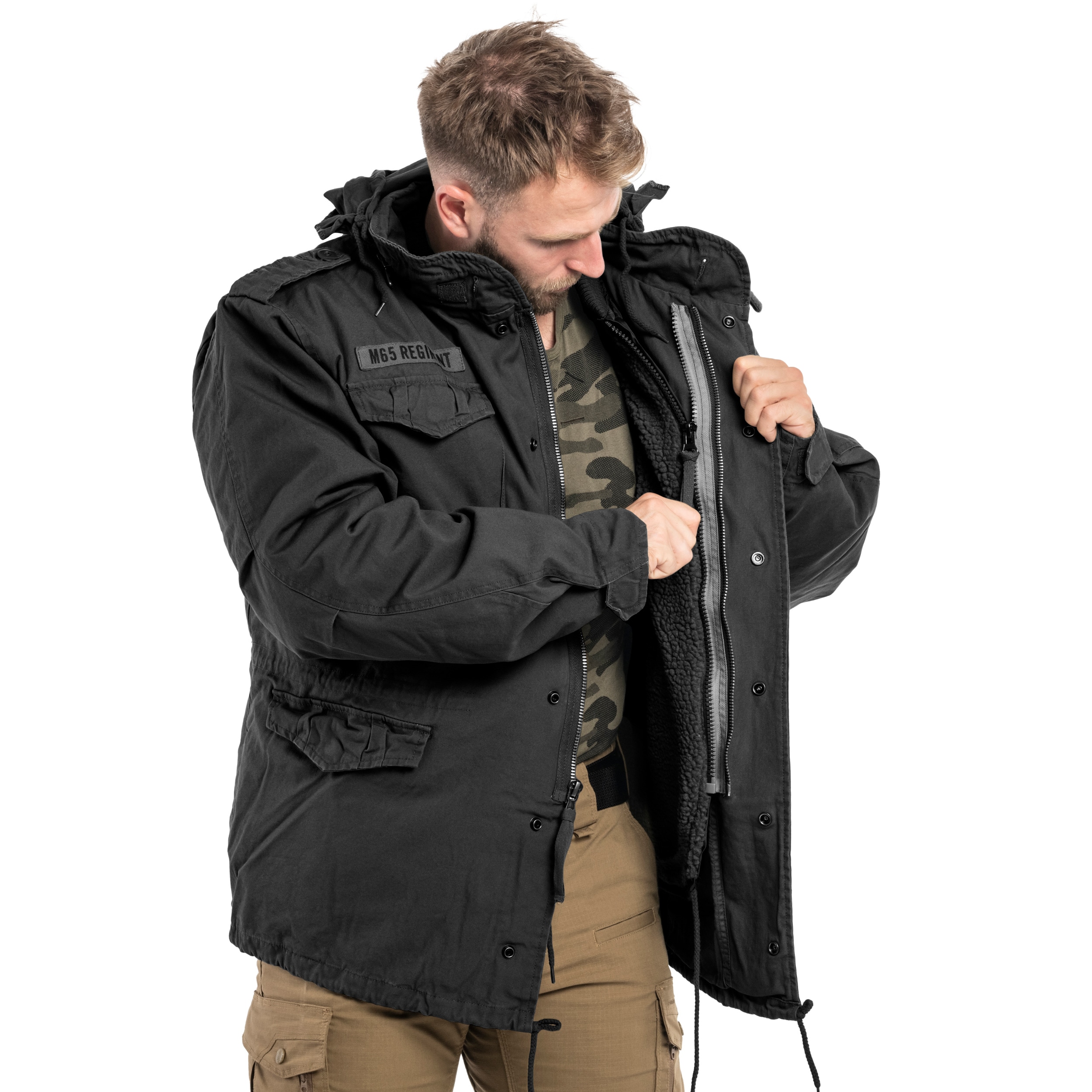 Surplus M65 Giant Regiment Jacket - Black