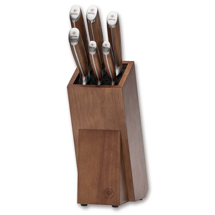 Boker Forge Wood 2.0 6 kitchen knife set 