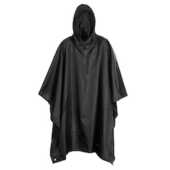 Badger Outdoor Rain Poncho Ripstop Black