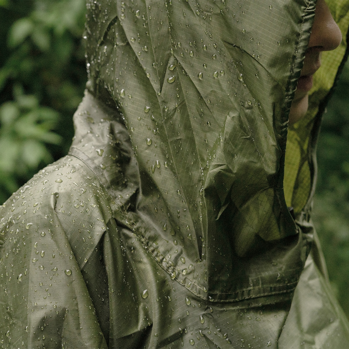 Badger Outdoor Rain Poncho Ripstop Olive 