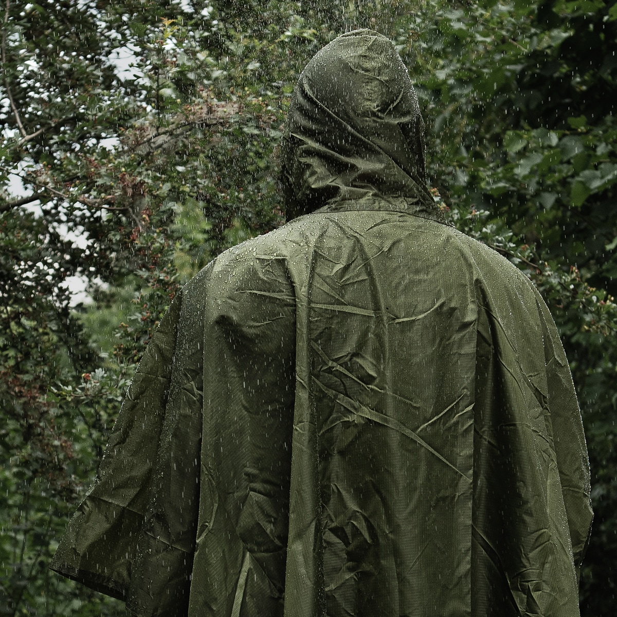 Badger Outdoor Rain Poncho Ripstop Olive 