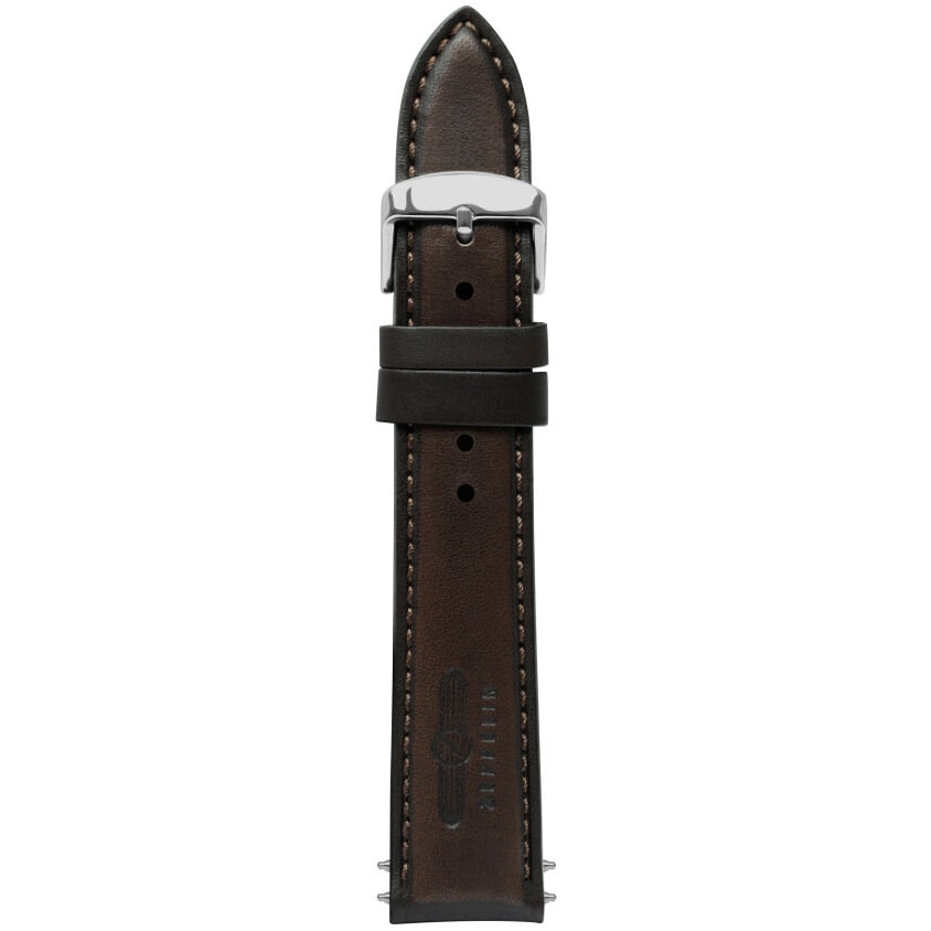 Leather belt Zeppelin to the watch 20 mm - Dark brown