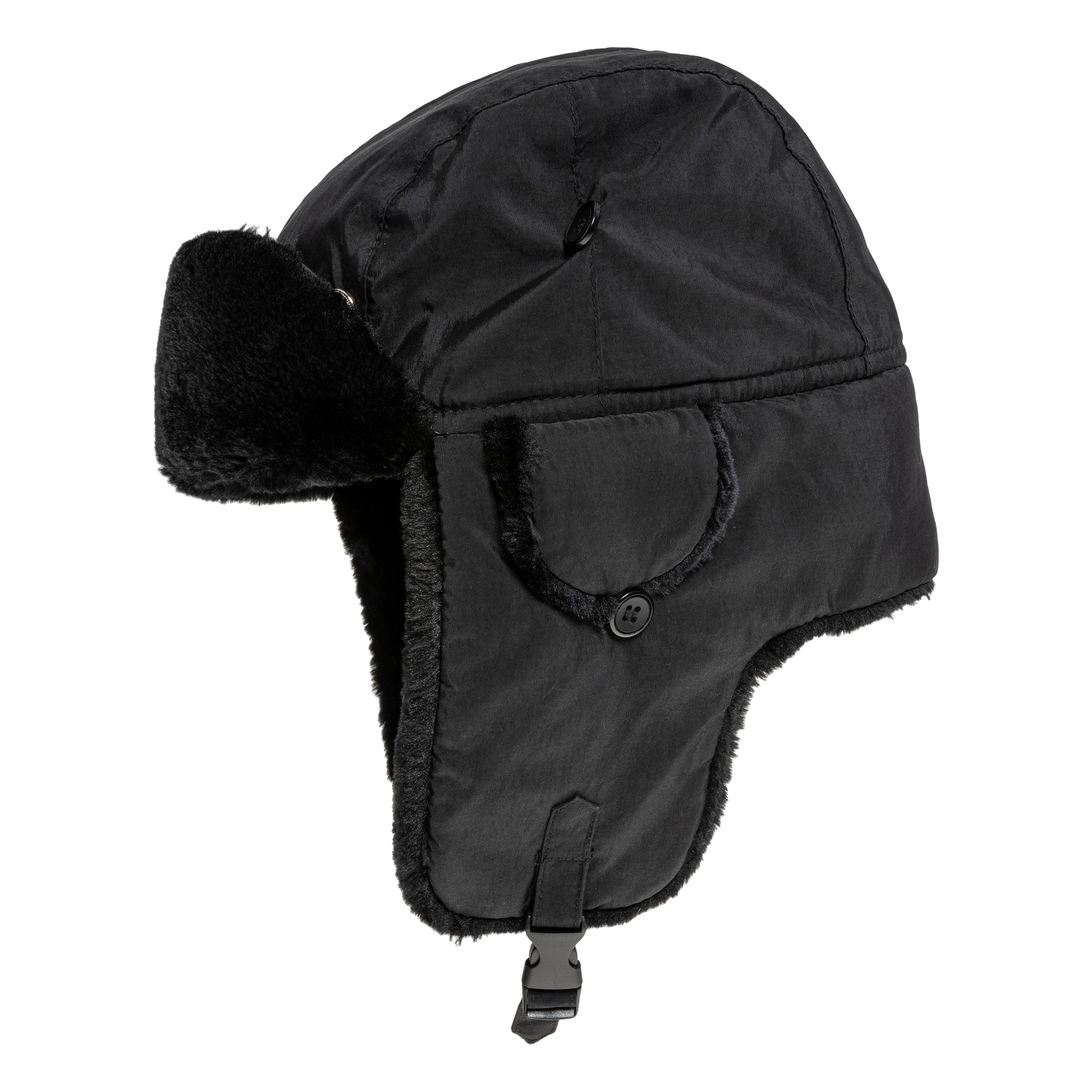 Mil-Tec MA1 Pilot Fur Hat - Black