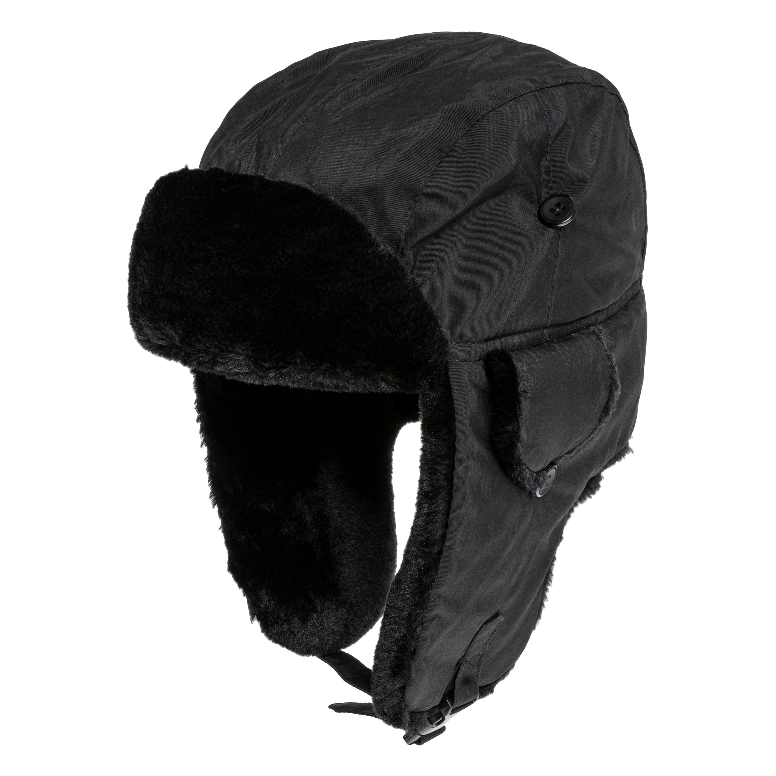 Mil-Tec MA1 Pilot Fur Hat - Black