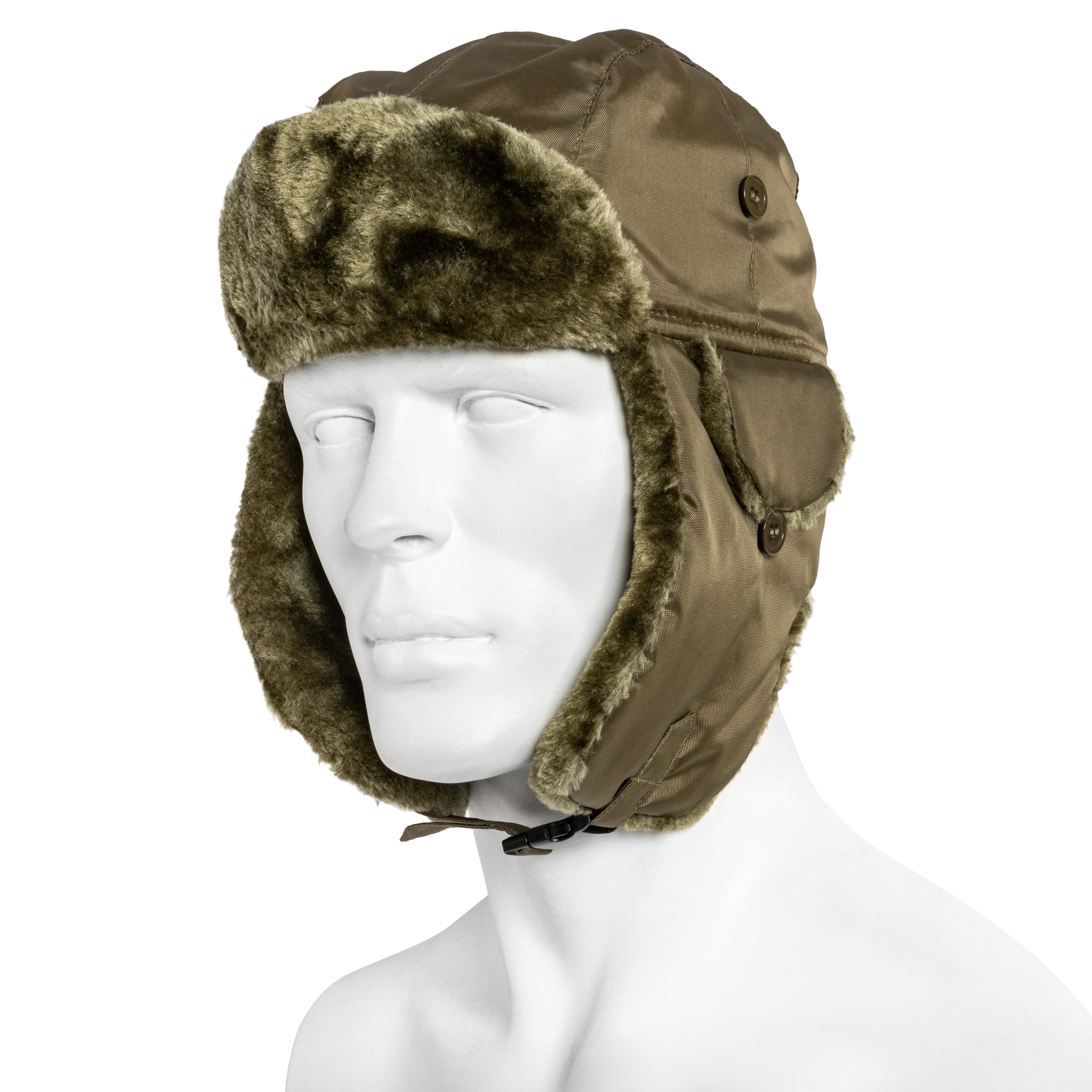 Mil-Tec MA1 Pilot Fur Hat - OD