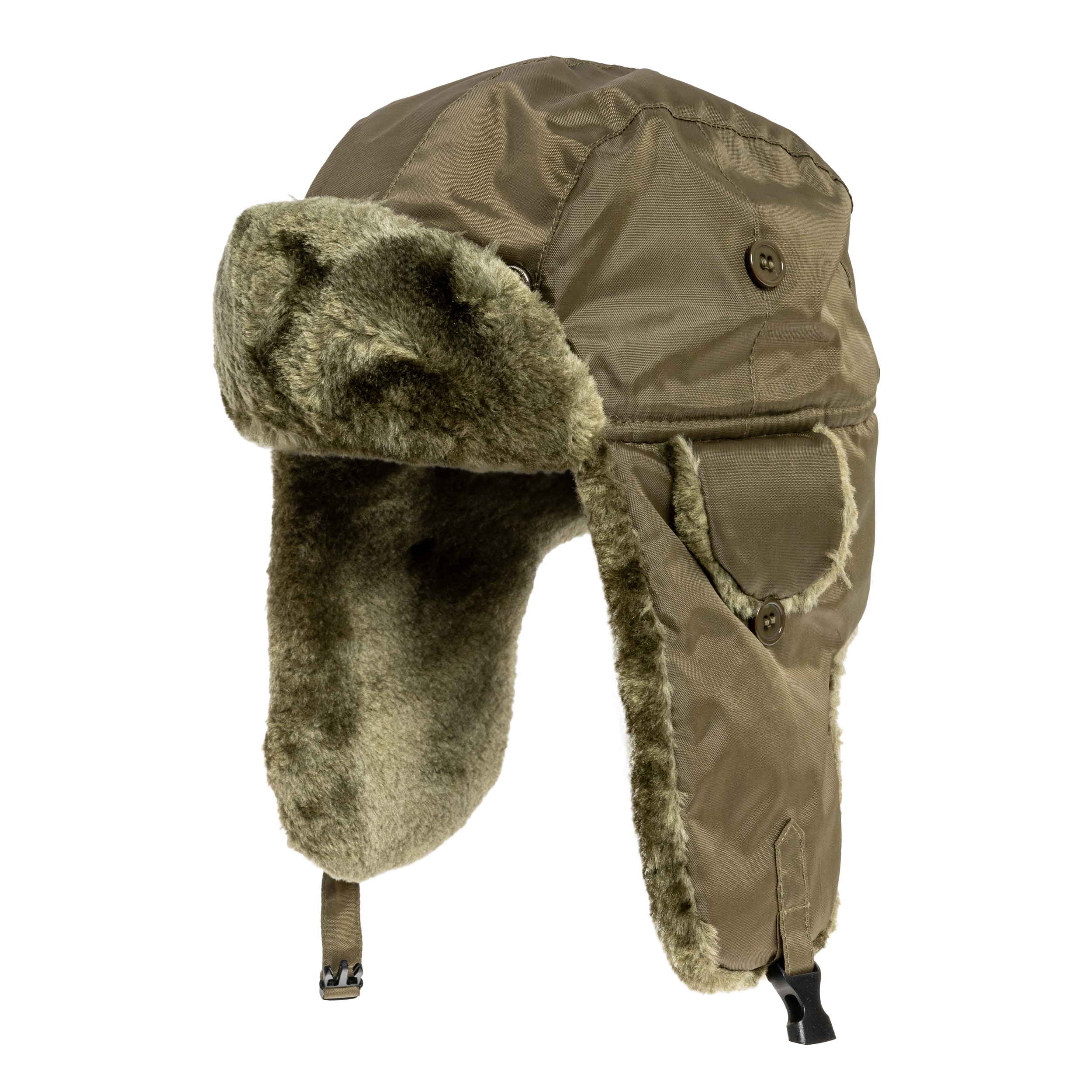 Mil-Tec MA1 Pilot Fur Hat - OD