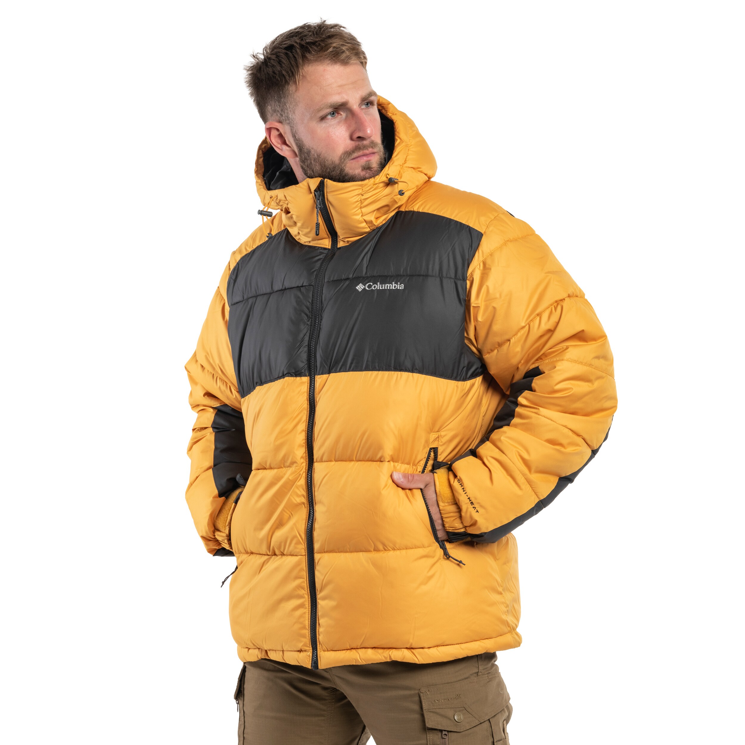 Columbia Pike Lake II Hooded Jacket - Raw Honey/Shark