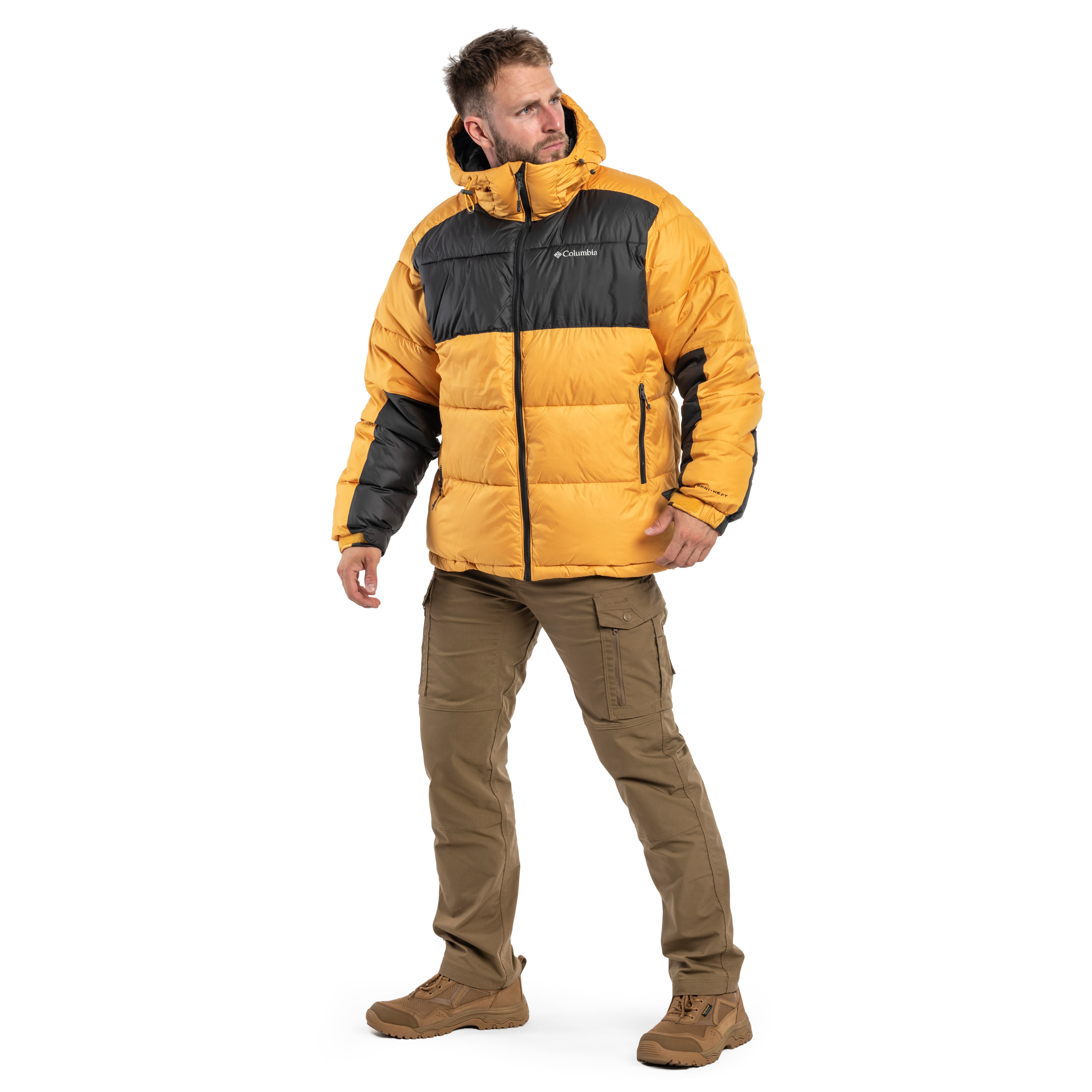 Columbia Pike Lake II Hooded Jacket - Raw Honey/Shark