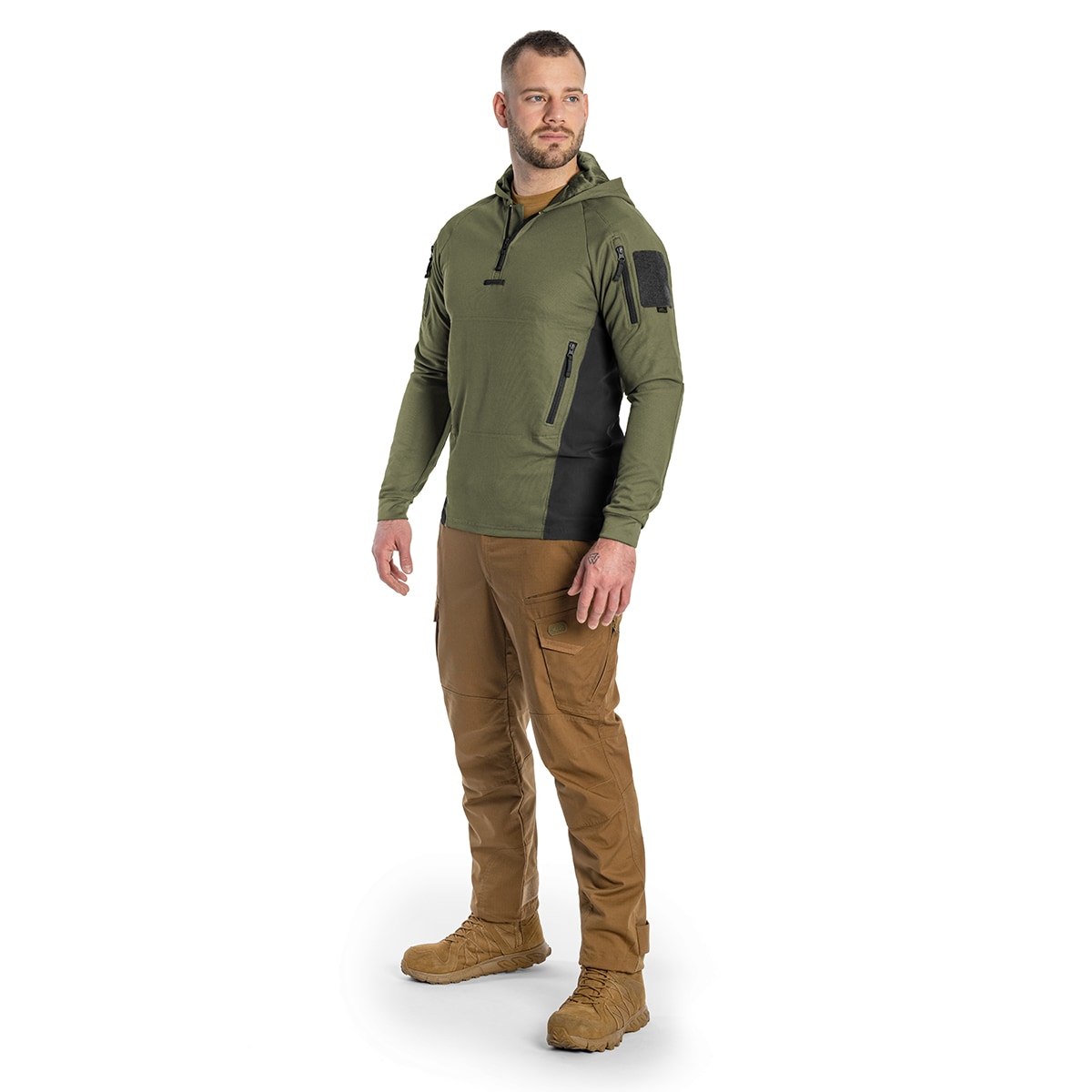 Helikon Range TopCool Hoodie - Olive Green/Black