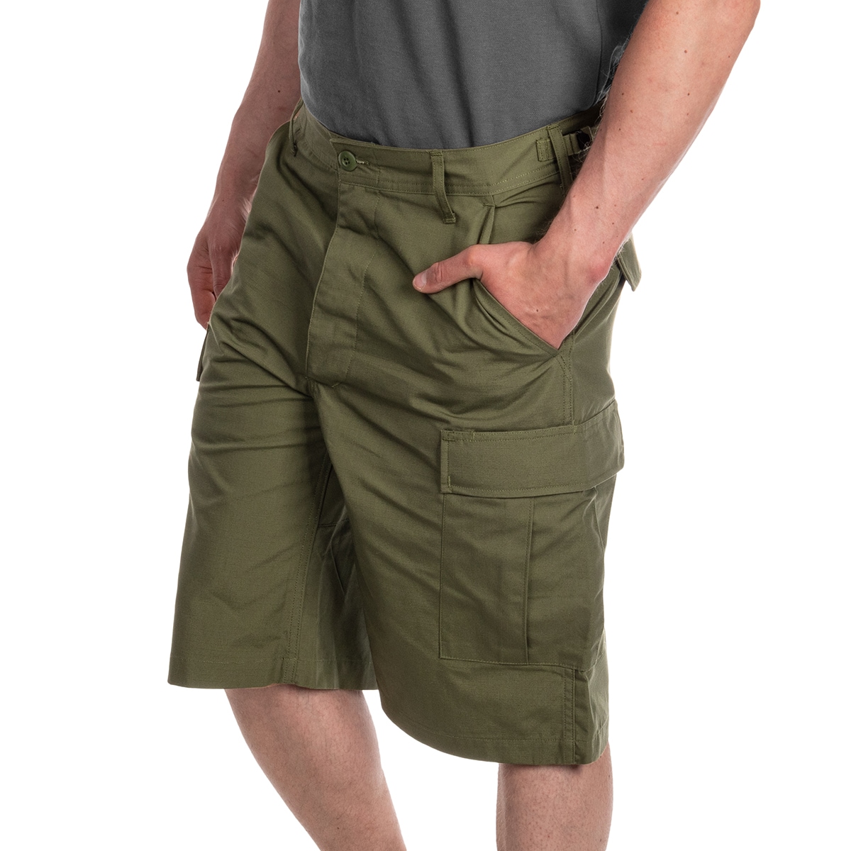 Helikon BDU PoliCotton Ripstop Shorts - Olive Green