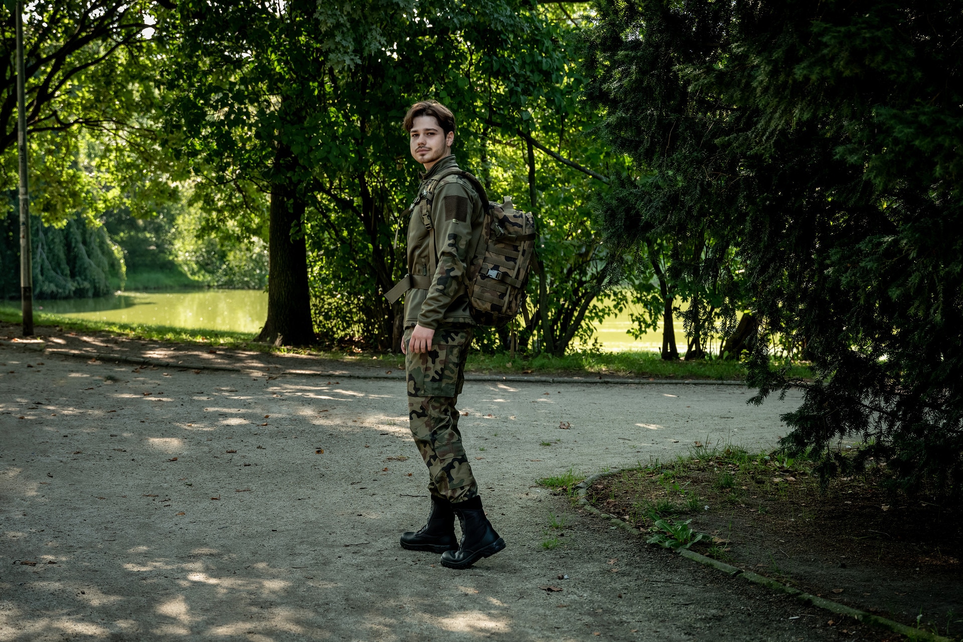 Helikon MBDU NyCo Rip-Stop Uniform Trousers - wz.93 Pantera PL Woodland