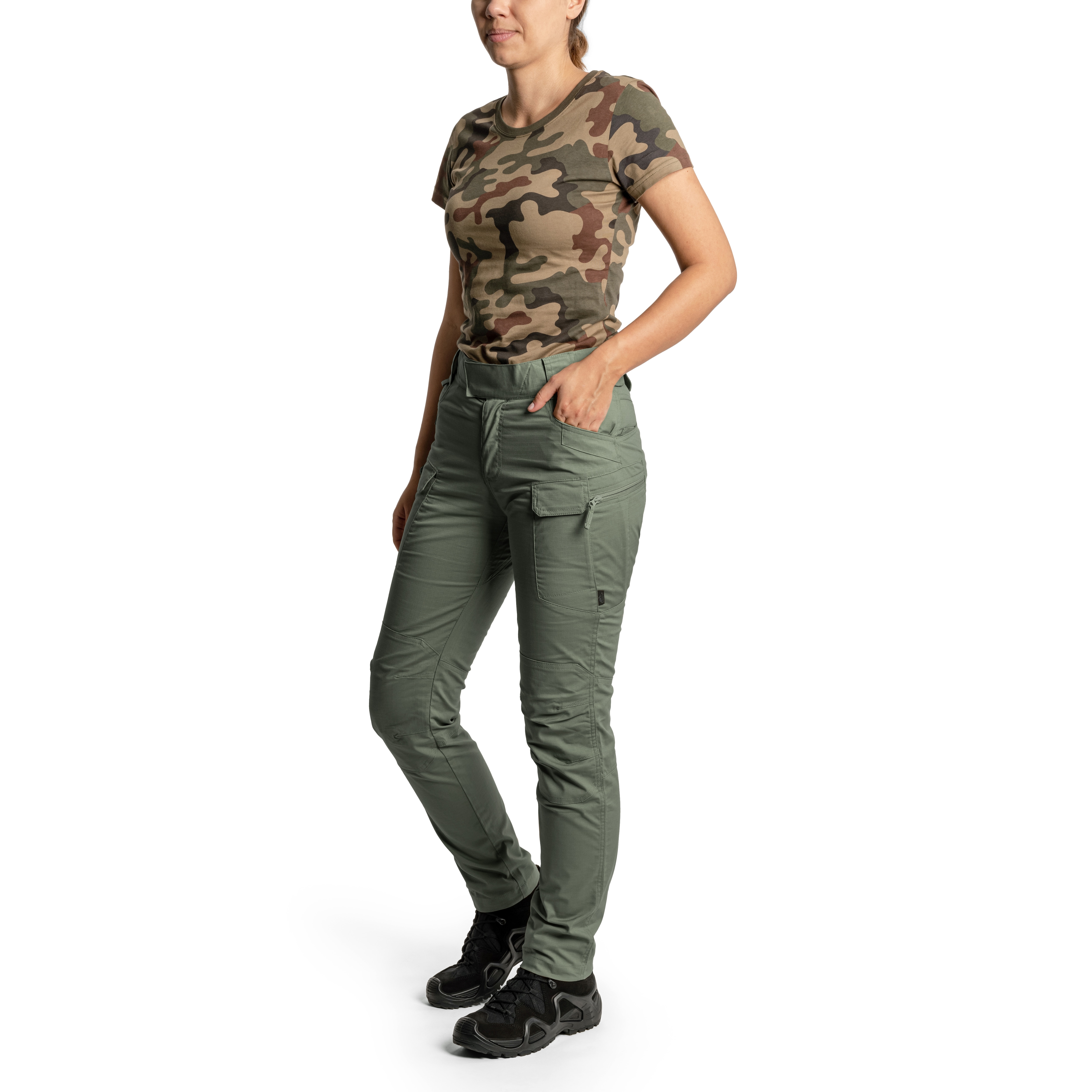 Helikon Women's UTP Resized PolyCotton Rip-Stop Pants - Olive Drab