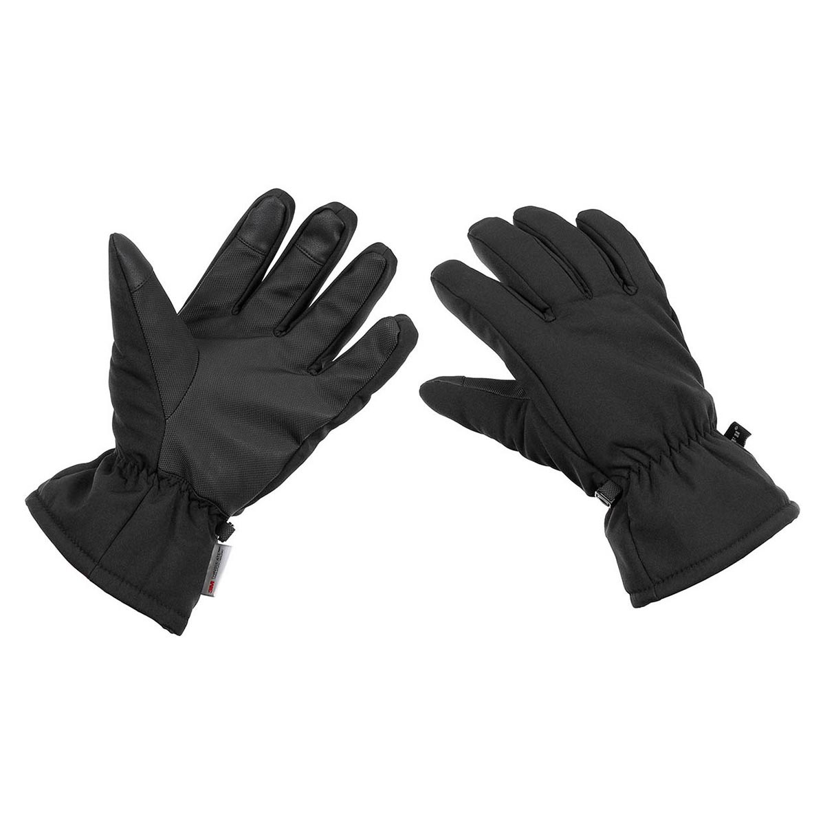 MFH Softshell Winter Thinsulate Gloves - Black