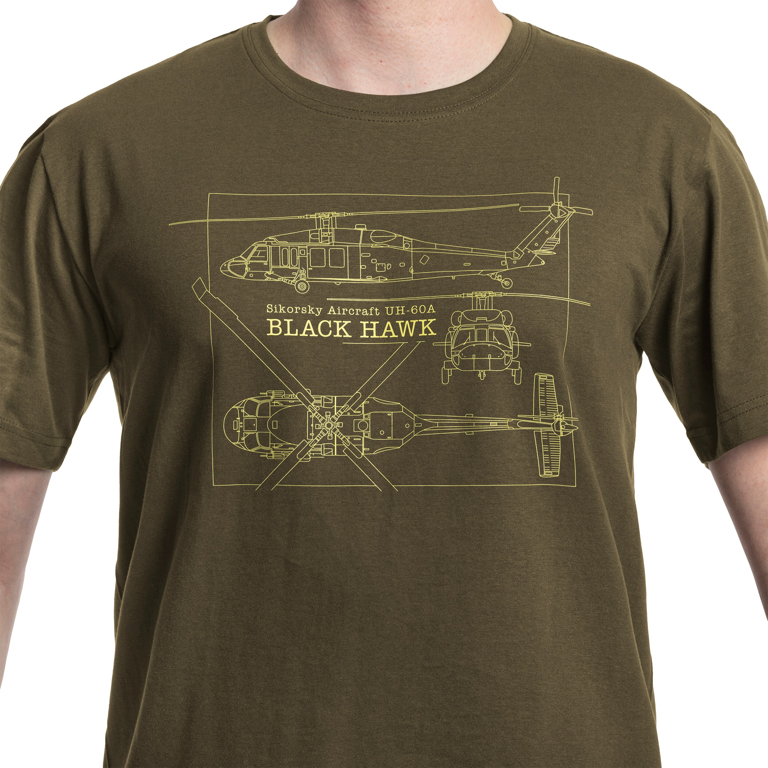 UH-60A Black Hawk T-shirt - Olive