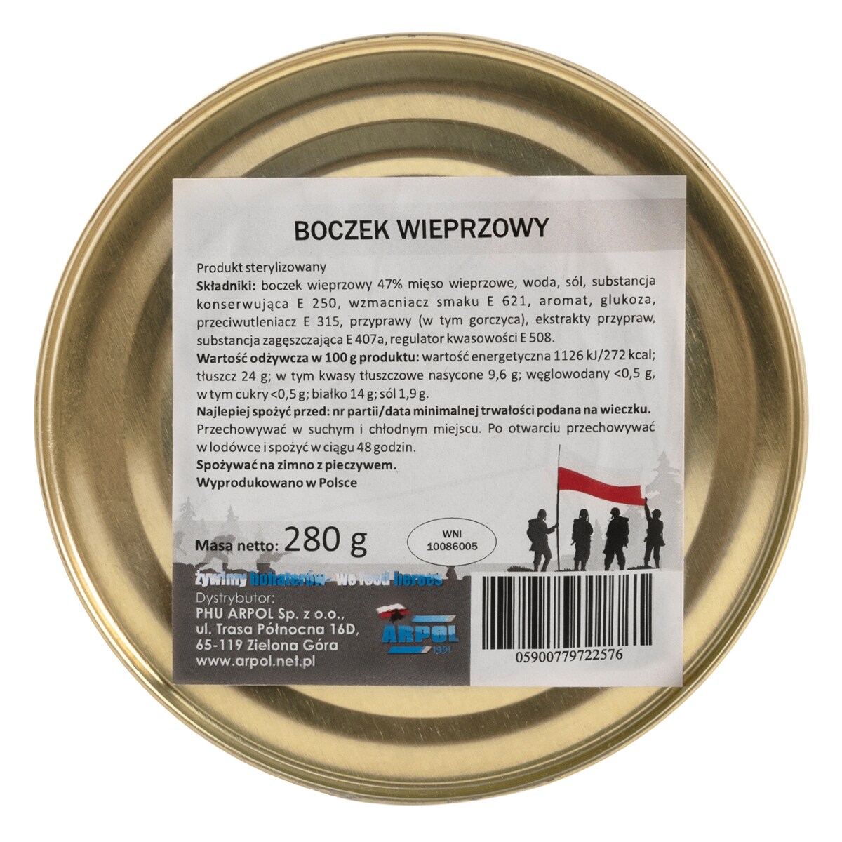 Arpol Canned Food Pork Belly 280 g 