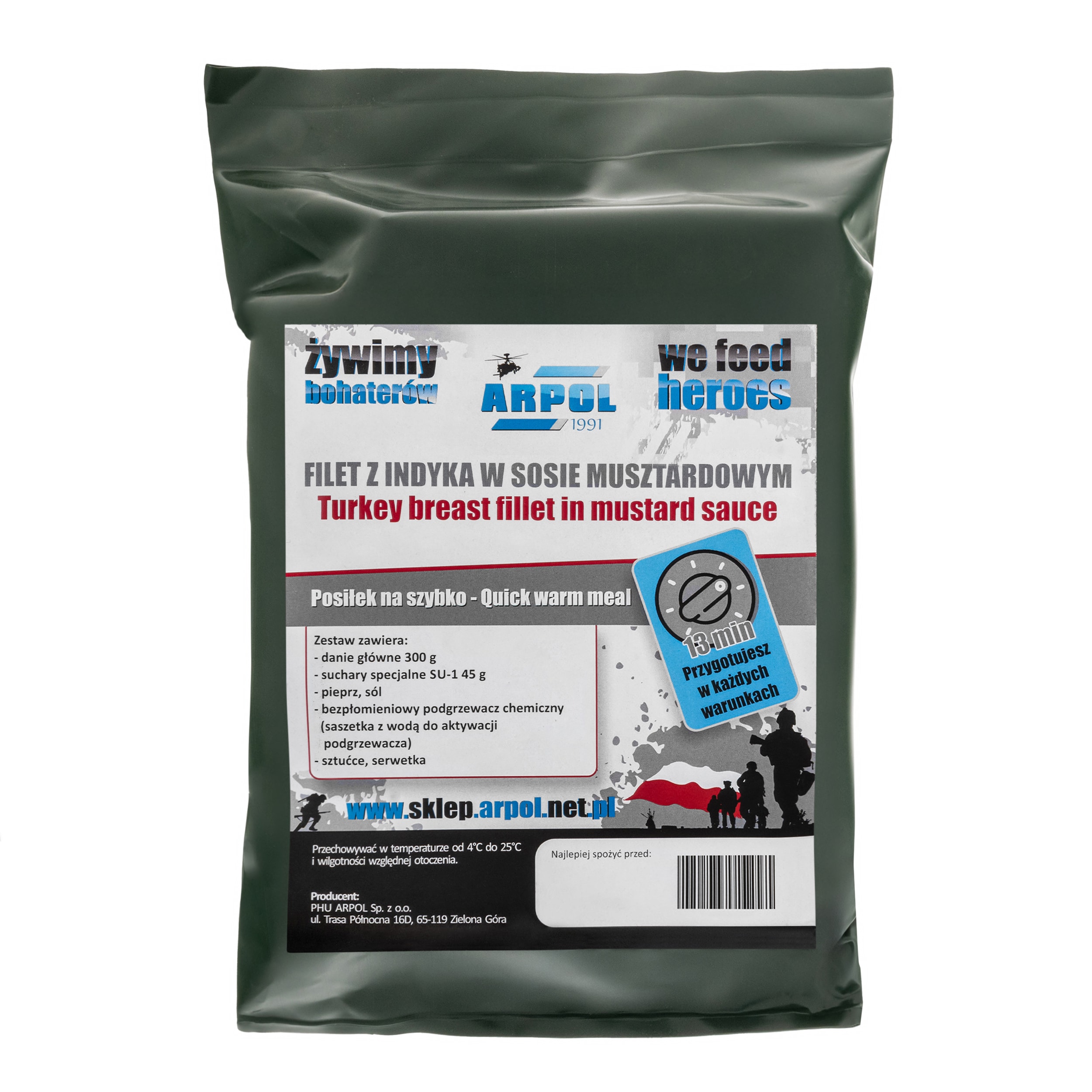 Arpol Fast meal no. 9 Food Ration - Turkey fillet in mustard sauce