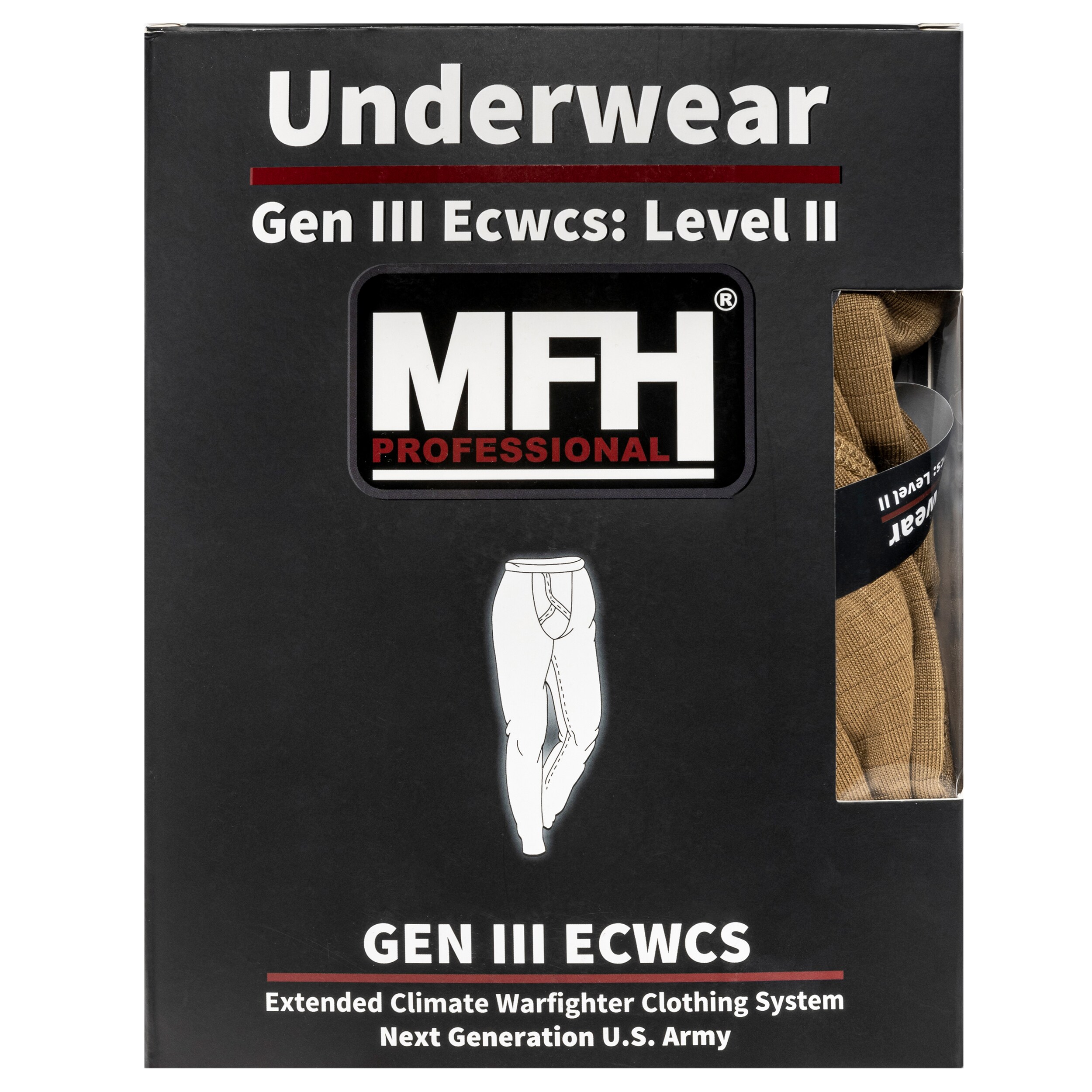 MFH Men's Thermoactive Leggings US Level II GEN III - Coyote