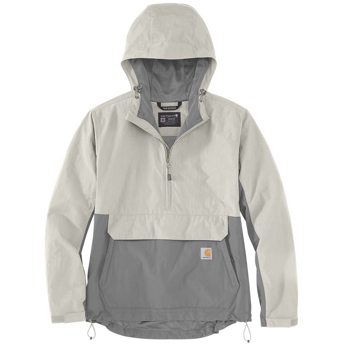 Women's jacket Carhartt Anorak Rain Defender Lightweight Packable - Malt Asphalt