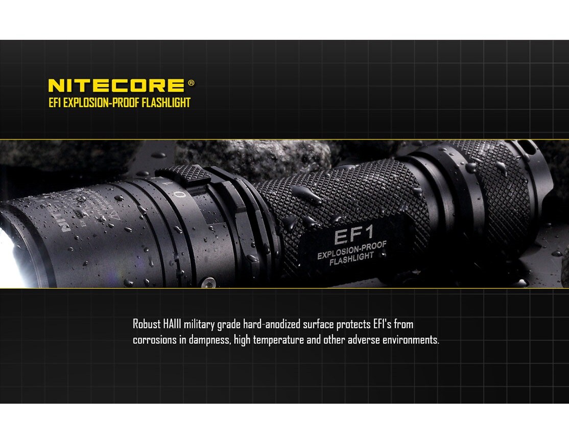 Nitecore EF1 flashlight - 830 lumens