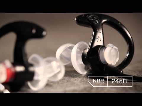 SureFire EarPro EP4 Sonic Defenders M Semi-active Hearing Protectors - Black