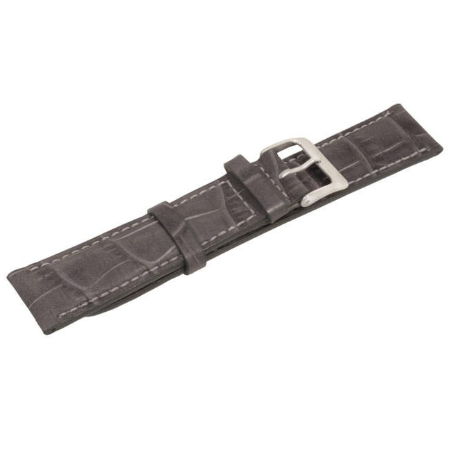 Zeppelin leather watch strap - gray 20 mm 