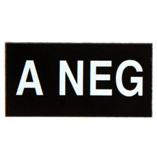 Combat-ID patch - NEG blood group A 