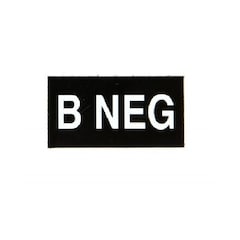 Combat-ID patch - NEG blood group B