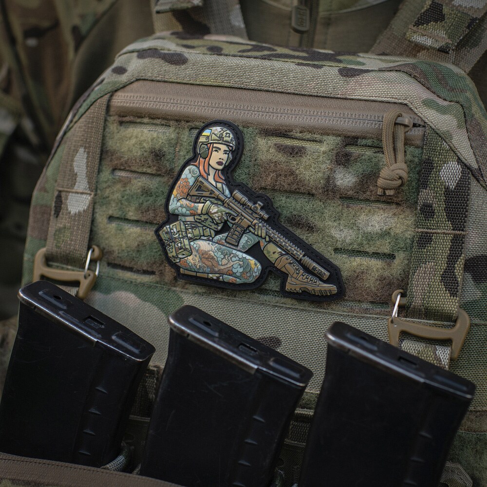 M-Tac Tactical Girl No.2 Yakuza Redhead PVC Morale Patch - MultiCam