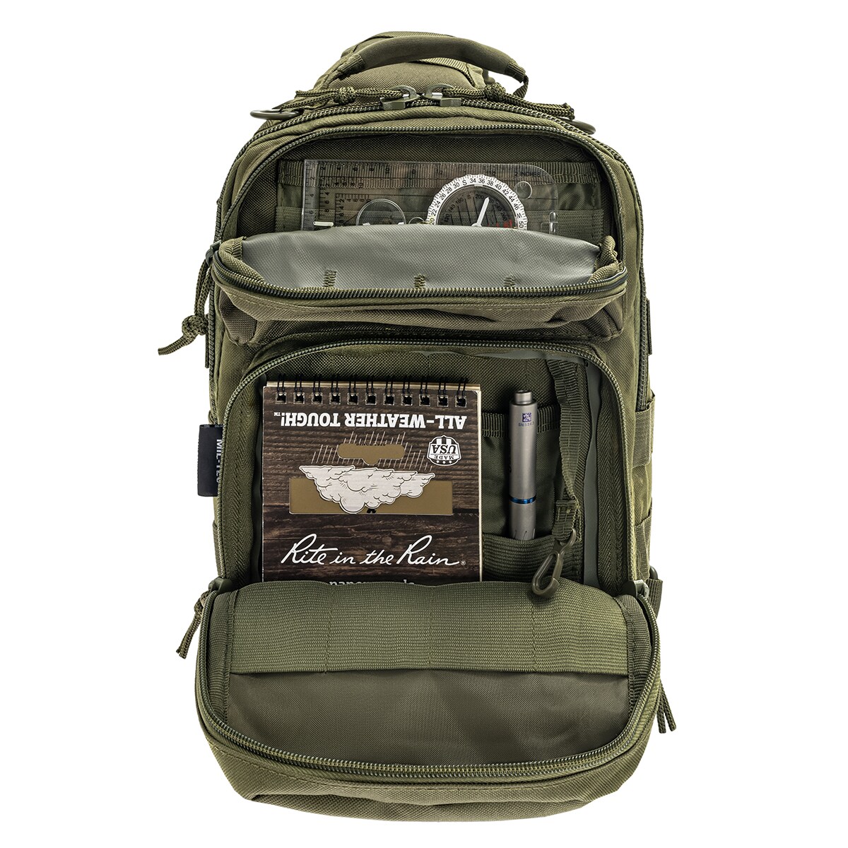 Mil-Tec One Strap Assault Backpack 10 l - Olive