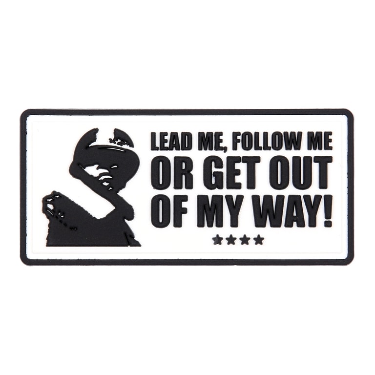 3D 101 Inc. Lead Me, Follow Me Morale Patch - White