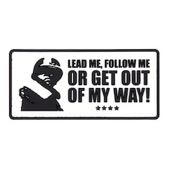 3D 101 Inc. Lead Me, Follow Me Morale Patch - White