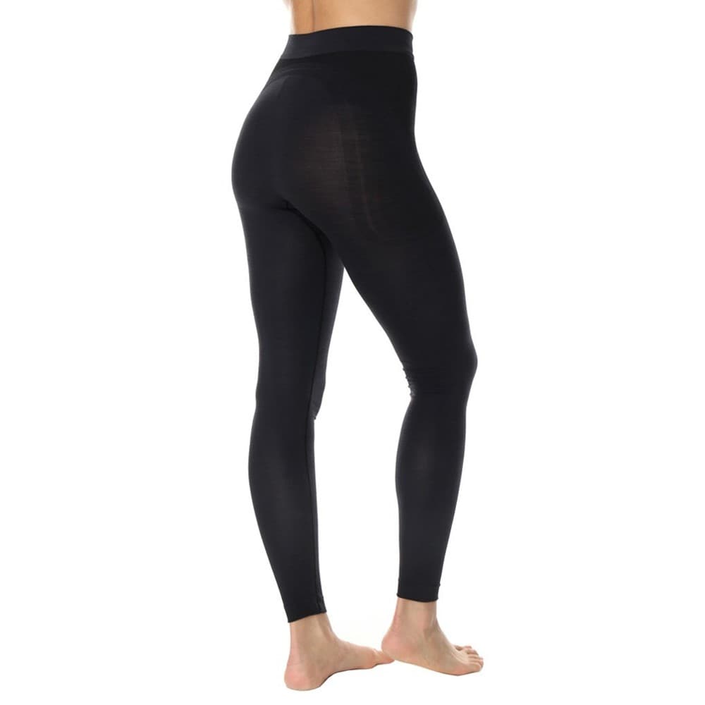 Brubeck Comfort Wool women's thermoactive leggings - Black