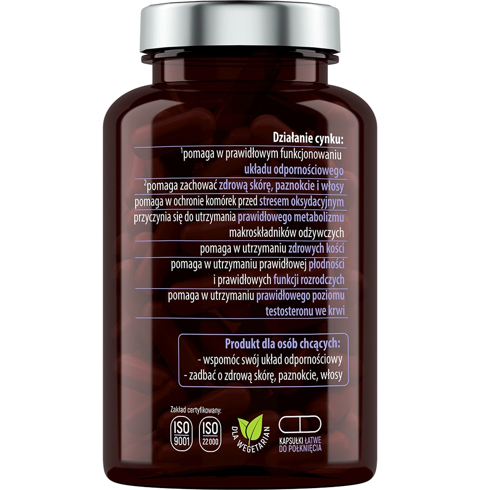 Zinc Organic Essensey 120 capsules - food supplement