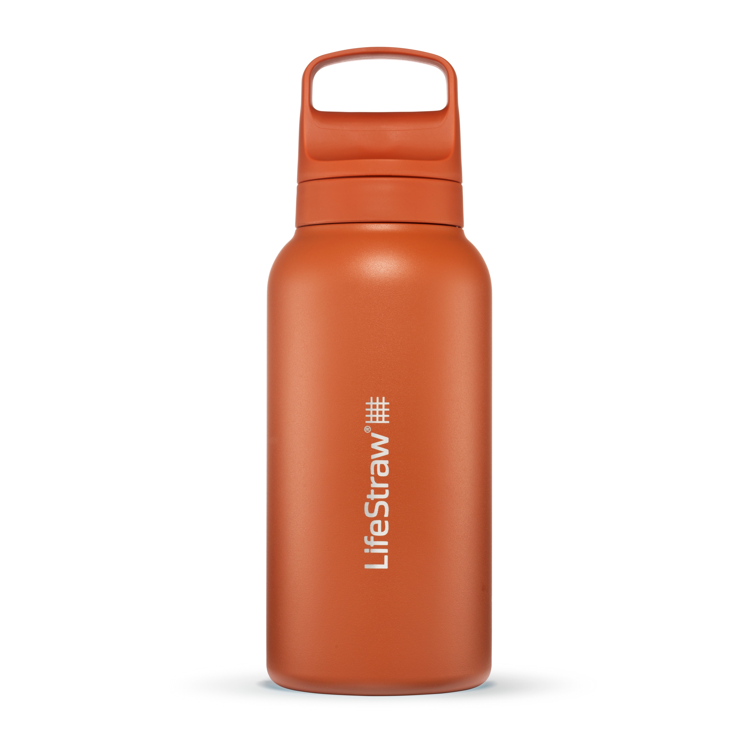 LifeStraw Go 2.0 Stainless Steel 1000 ml Water Filter Bottle - Kyoto Orange