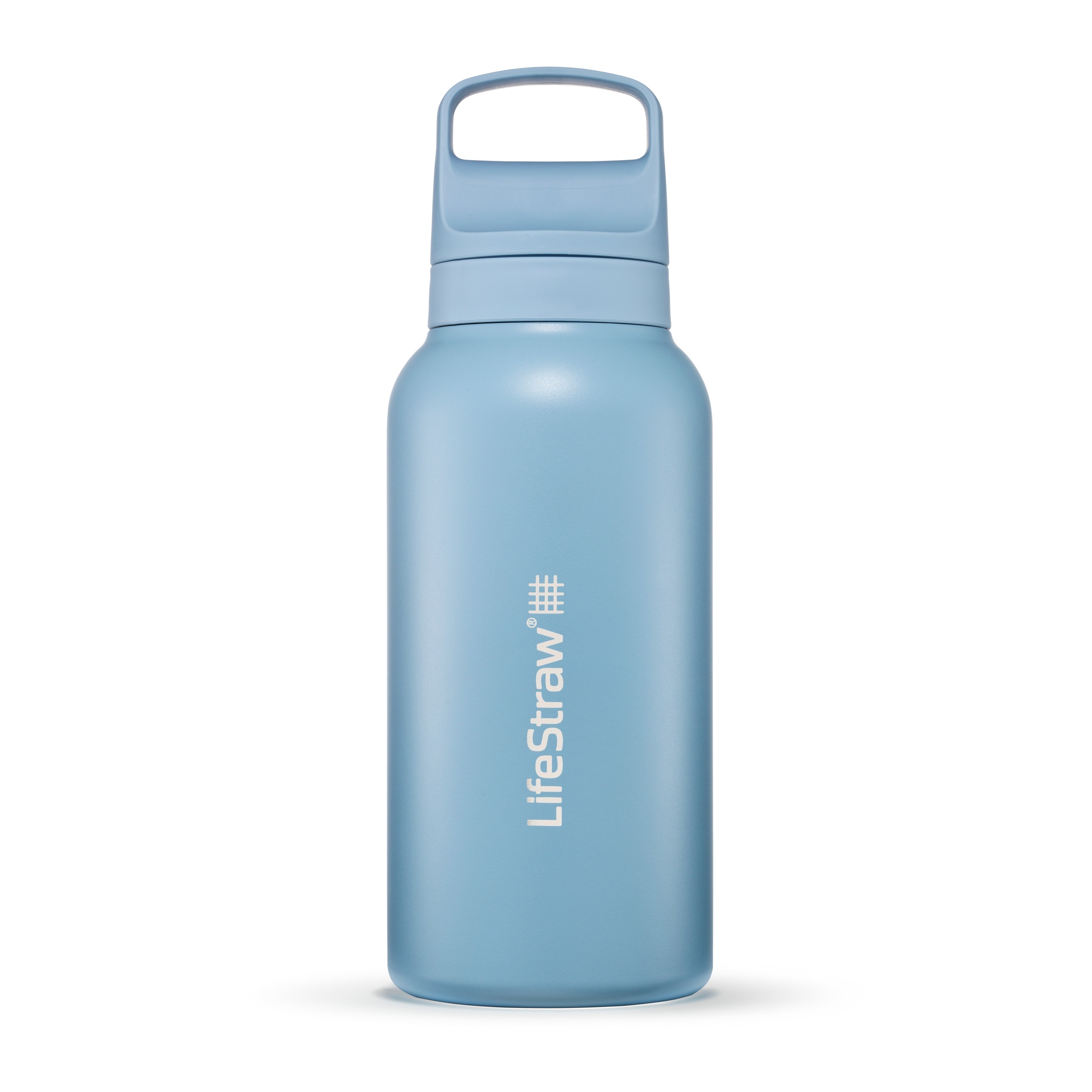 LifeStraw Go 2.0 Stainless Steel 1000 ml Water Filter Bottle - Icelandic Blue