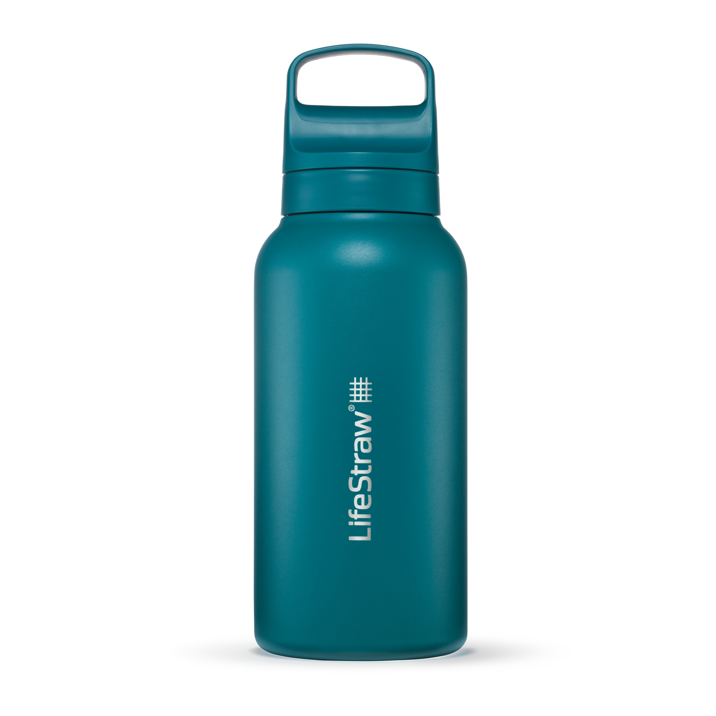 LifeStraw Go 2.0 Stainless Steel 1000 ml Water Filter Bottle - Laguna Teal