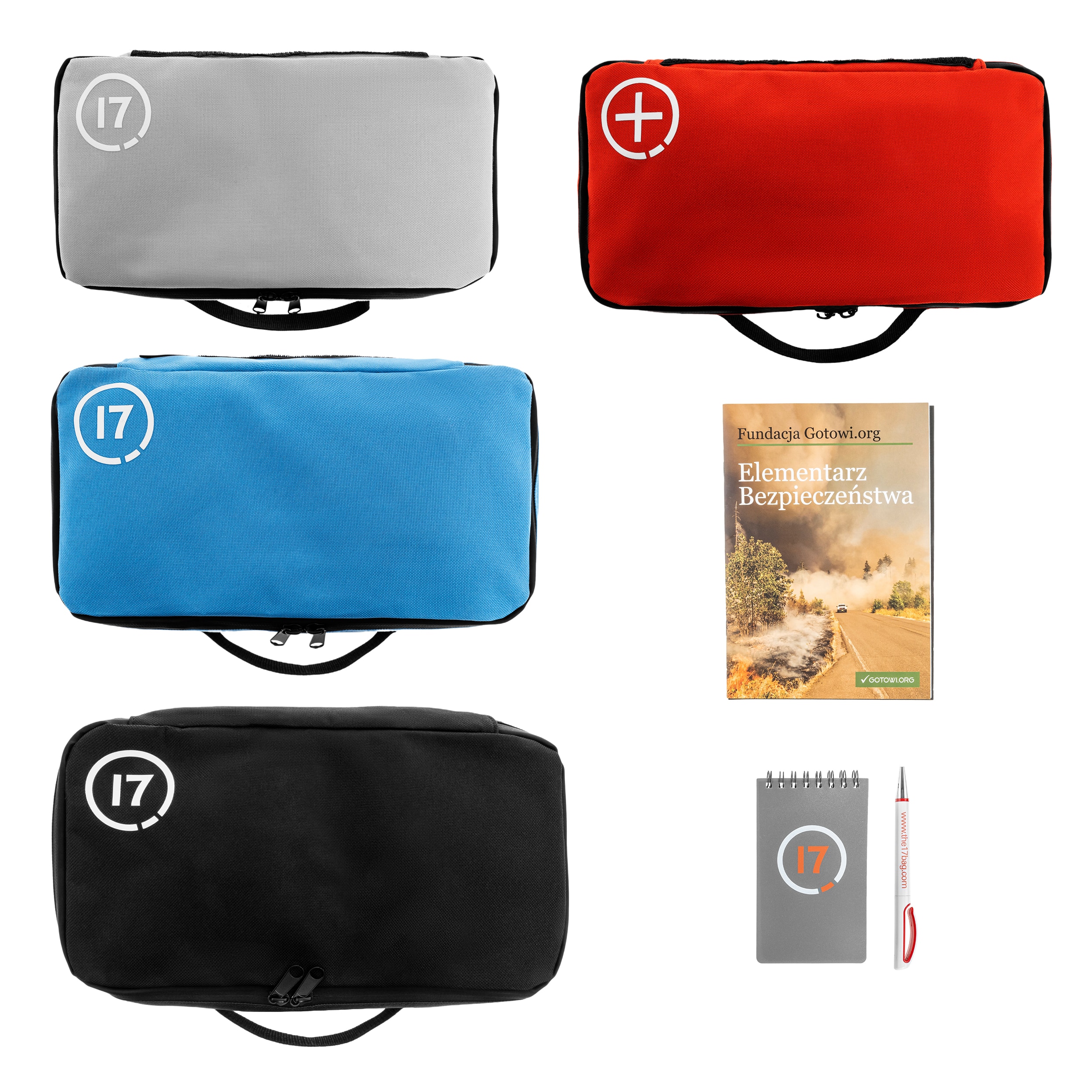 Emergency Backpack 17 with accessories 28 l - Grey