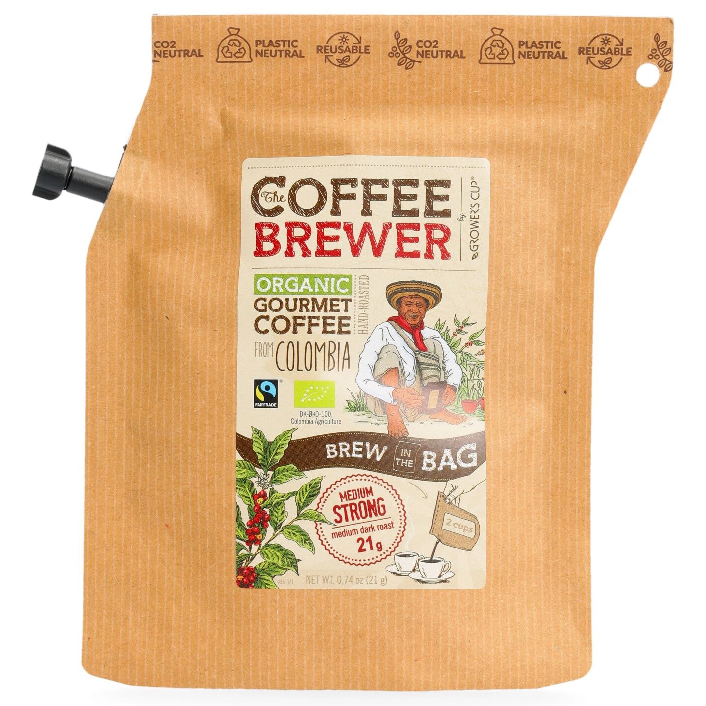 Grower's Cup Coffee Brewer Colombia in Bag 21g 