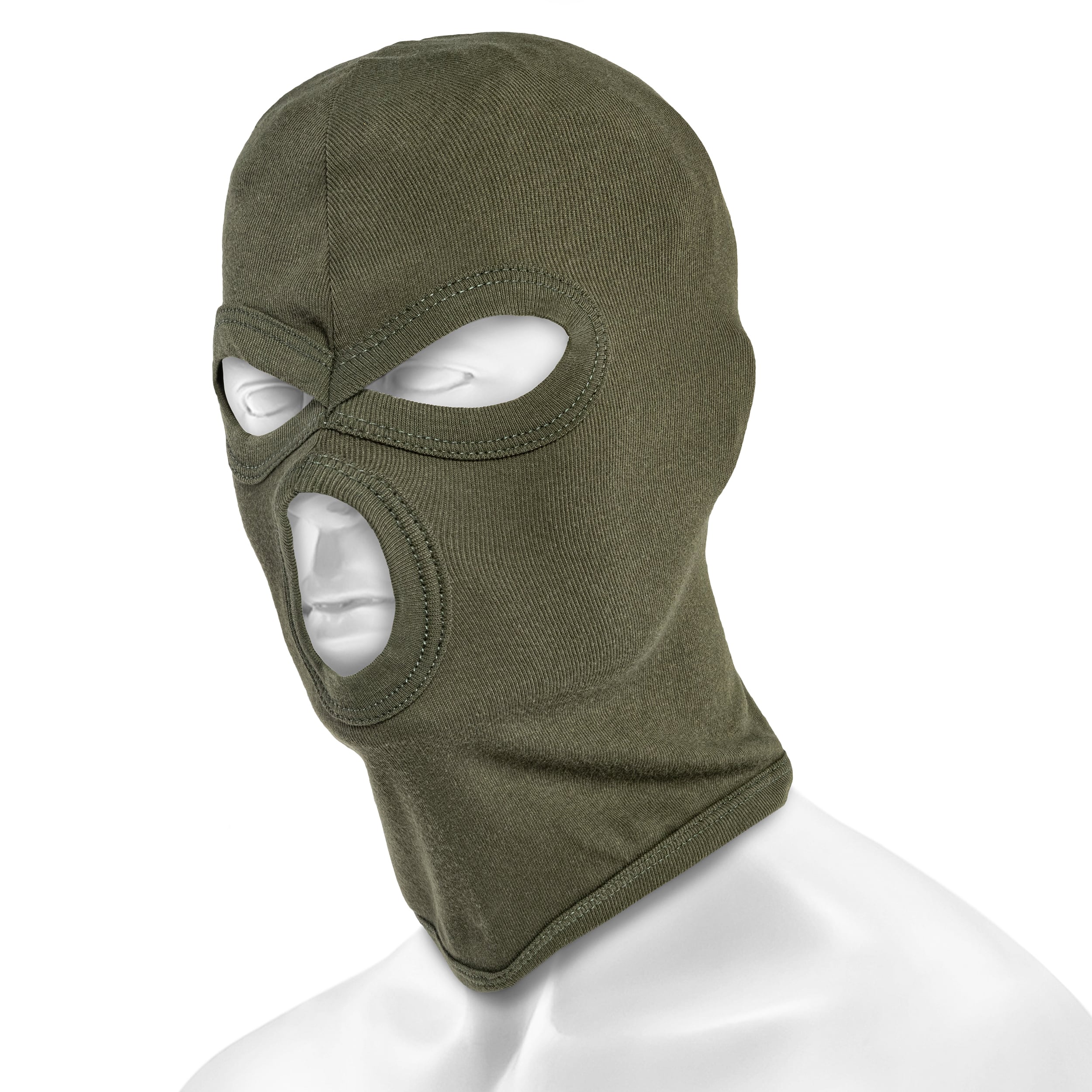 Mil-Tec Fine Ribbed 3-hole Balaclava - Olive