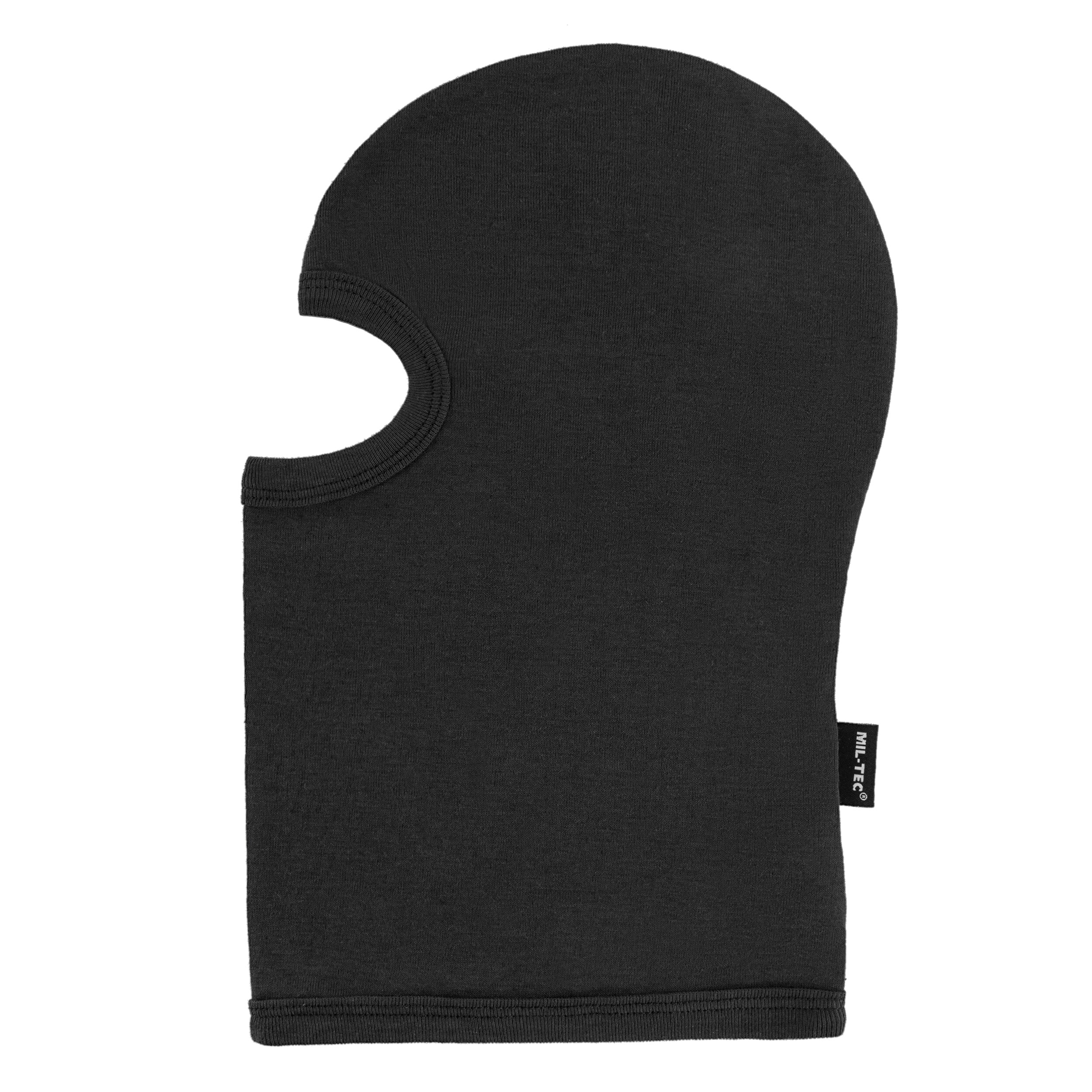 Mil-Tec Fine Ribbed 1-Hole Balaclava - Black